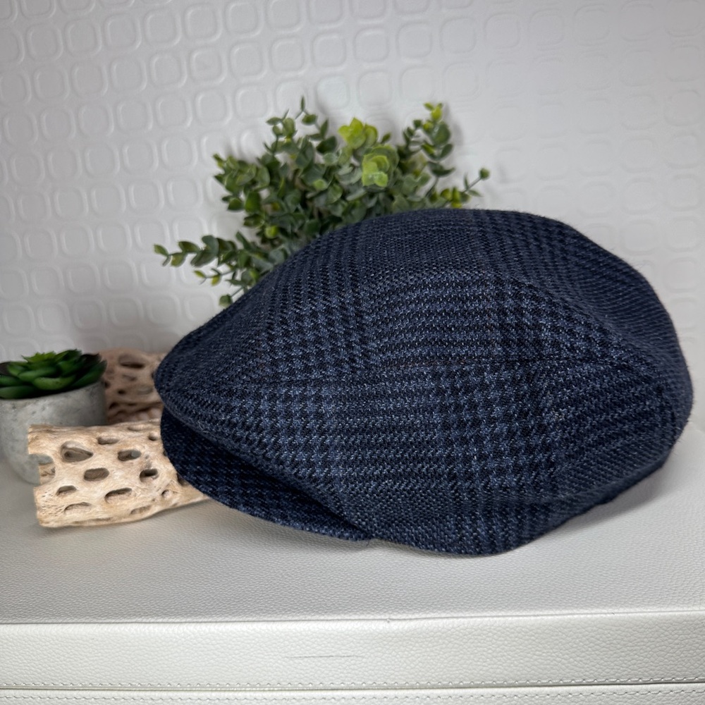 Worth & Worth Traditional Newsboy Cap Wool Blend Classic Style Houndstooth Plaid